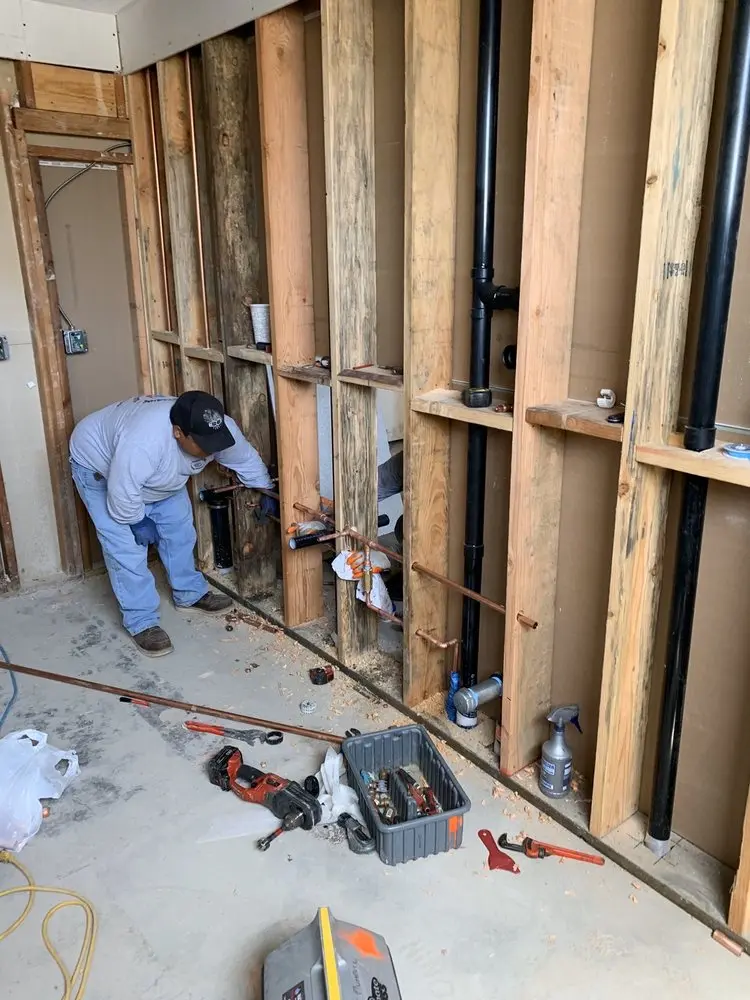 Commercial rough-in plumbing for Water Heater Replacement in Neshaminy Falls